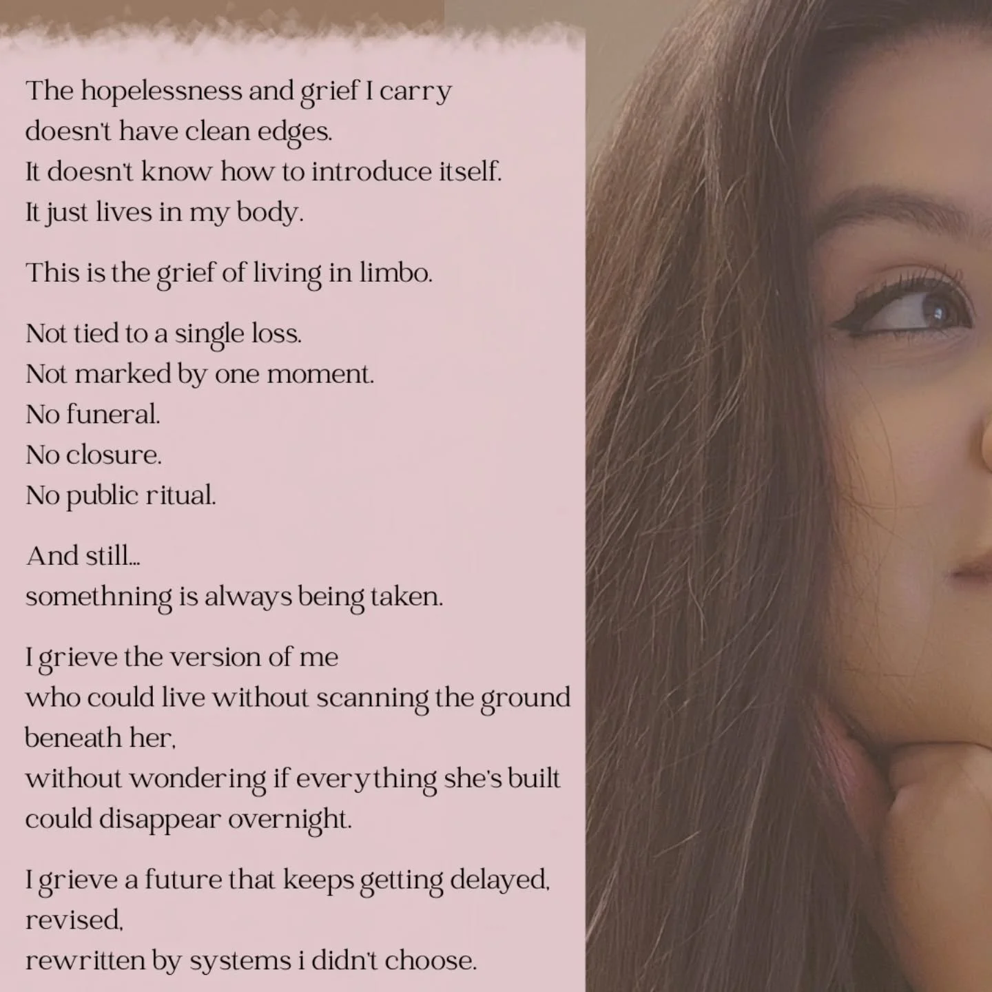 Grieving stability. Grieving ease. Grieving futures that feel conditional.

I love my undocumented people. 🦋