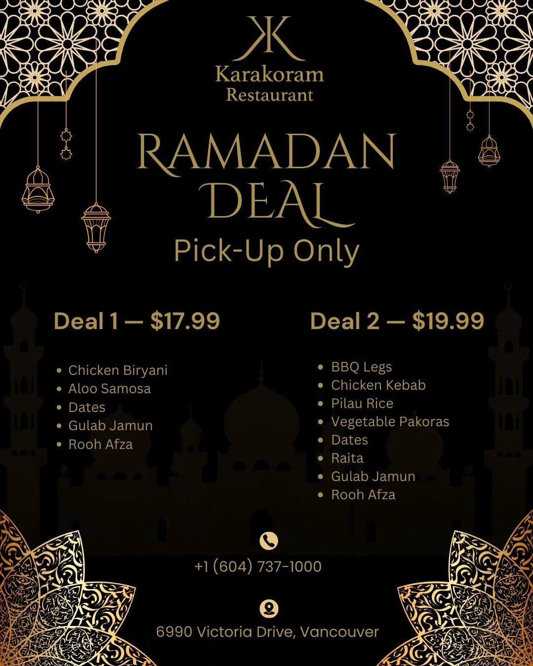 Ramadan Iftar Deal Vancouver