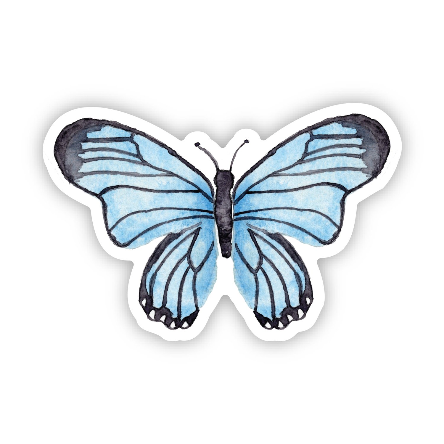 Butterfly Sticker  Blue — Crissie Vitale Creative