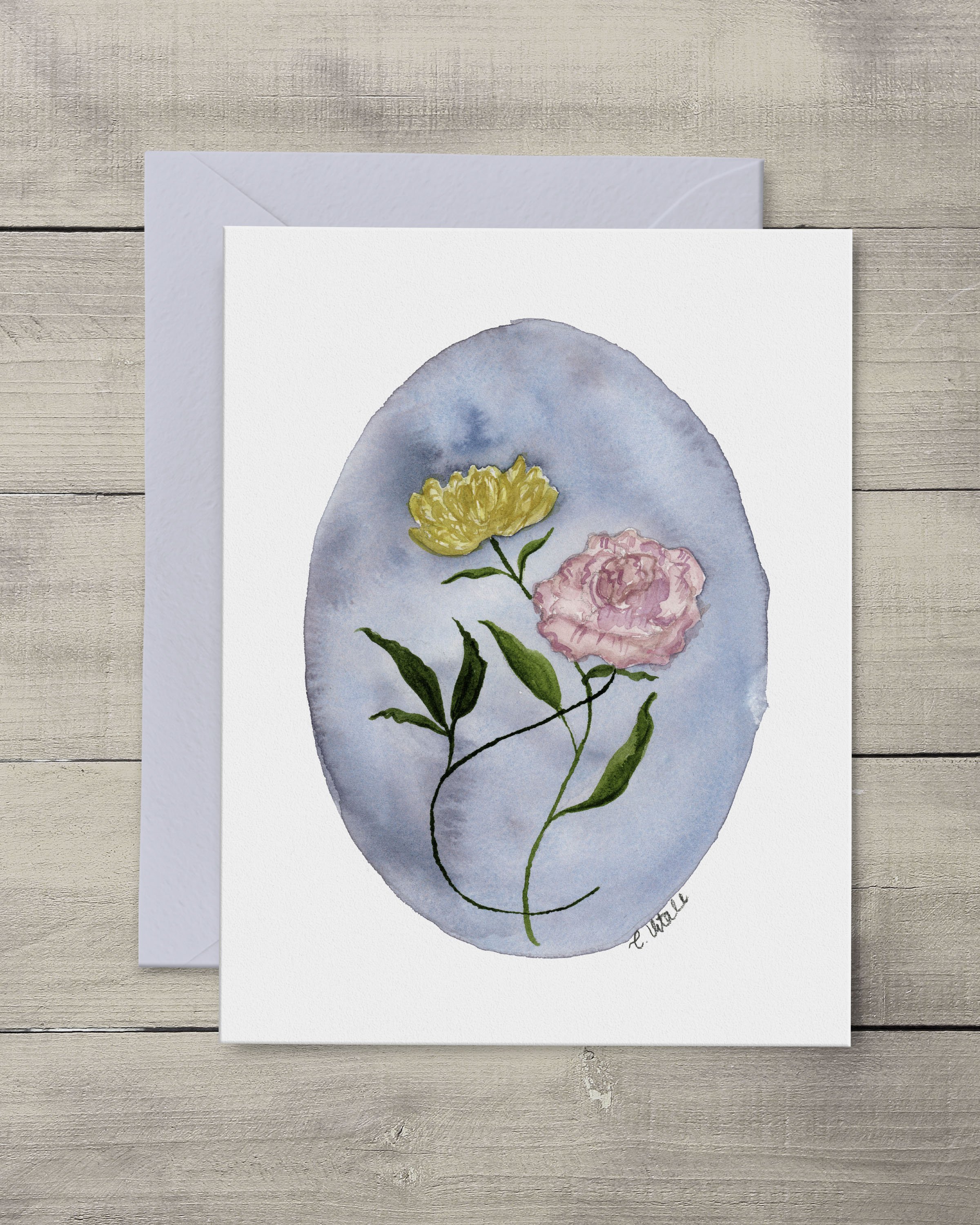 November Birth Flowers Note Card