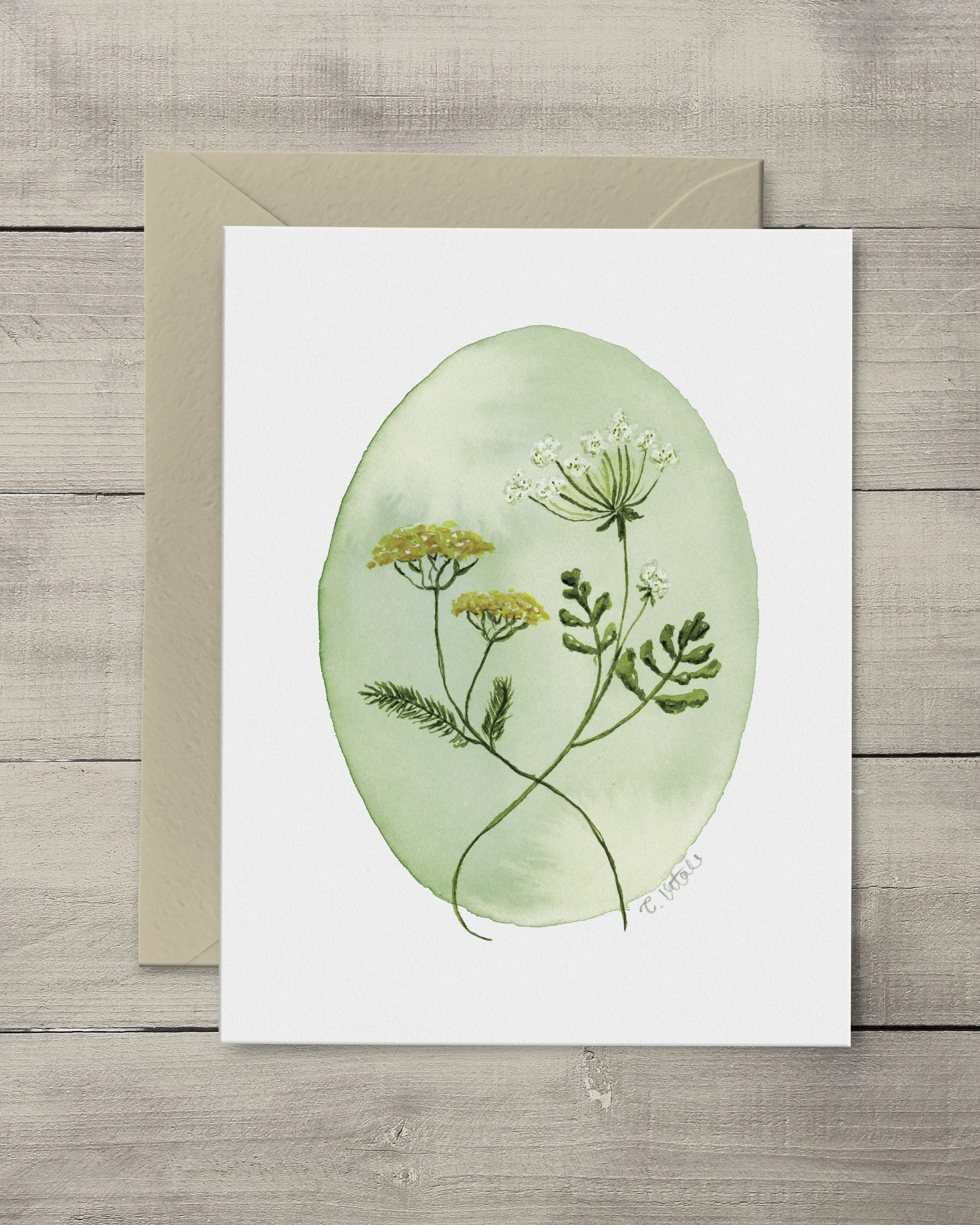 Yarrow & Hemlock Note Cards
