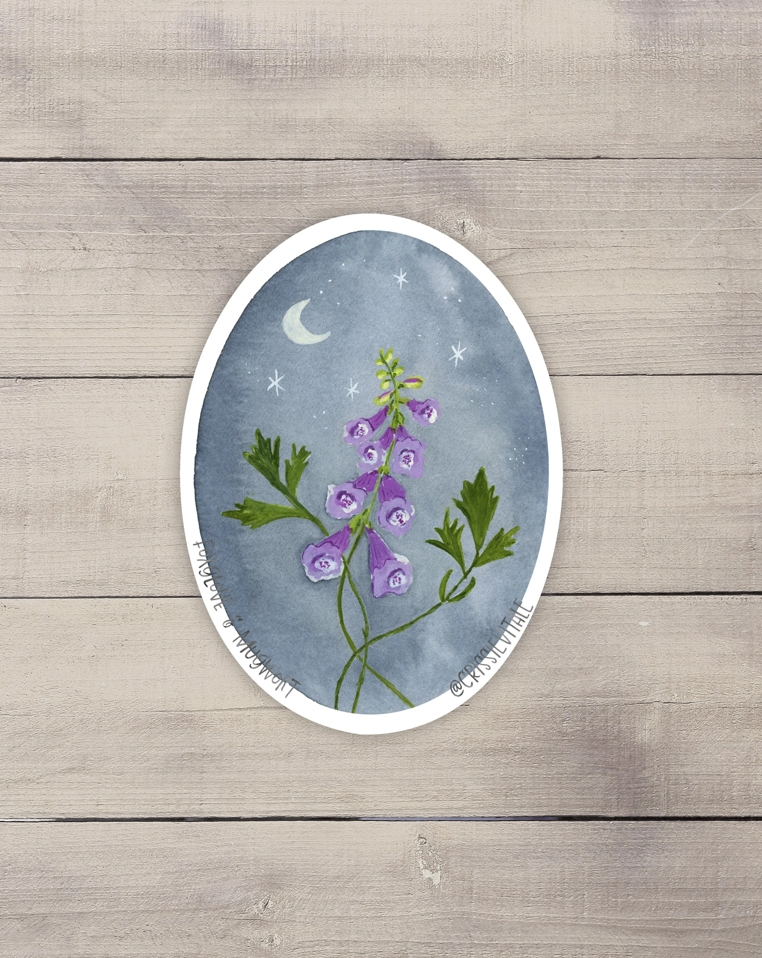Foxglove & Mugwort Vinyl Sticker