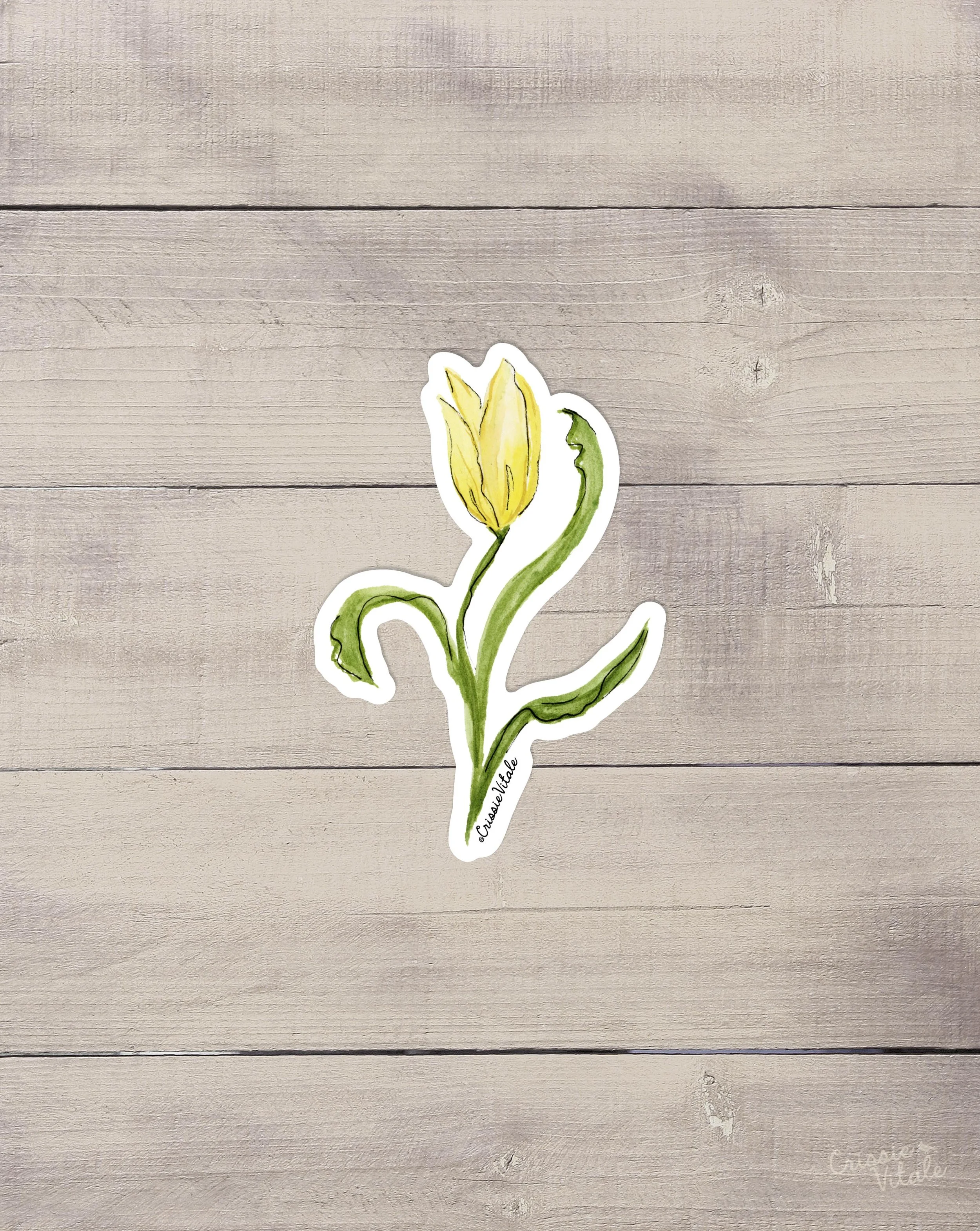 Tulip Vinyl Sticker - Mary