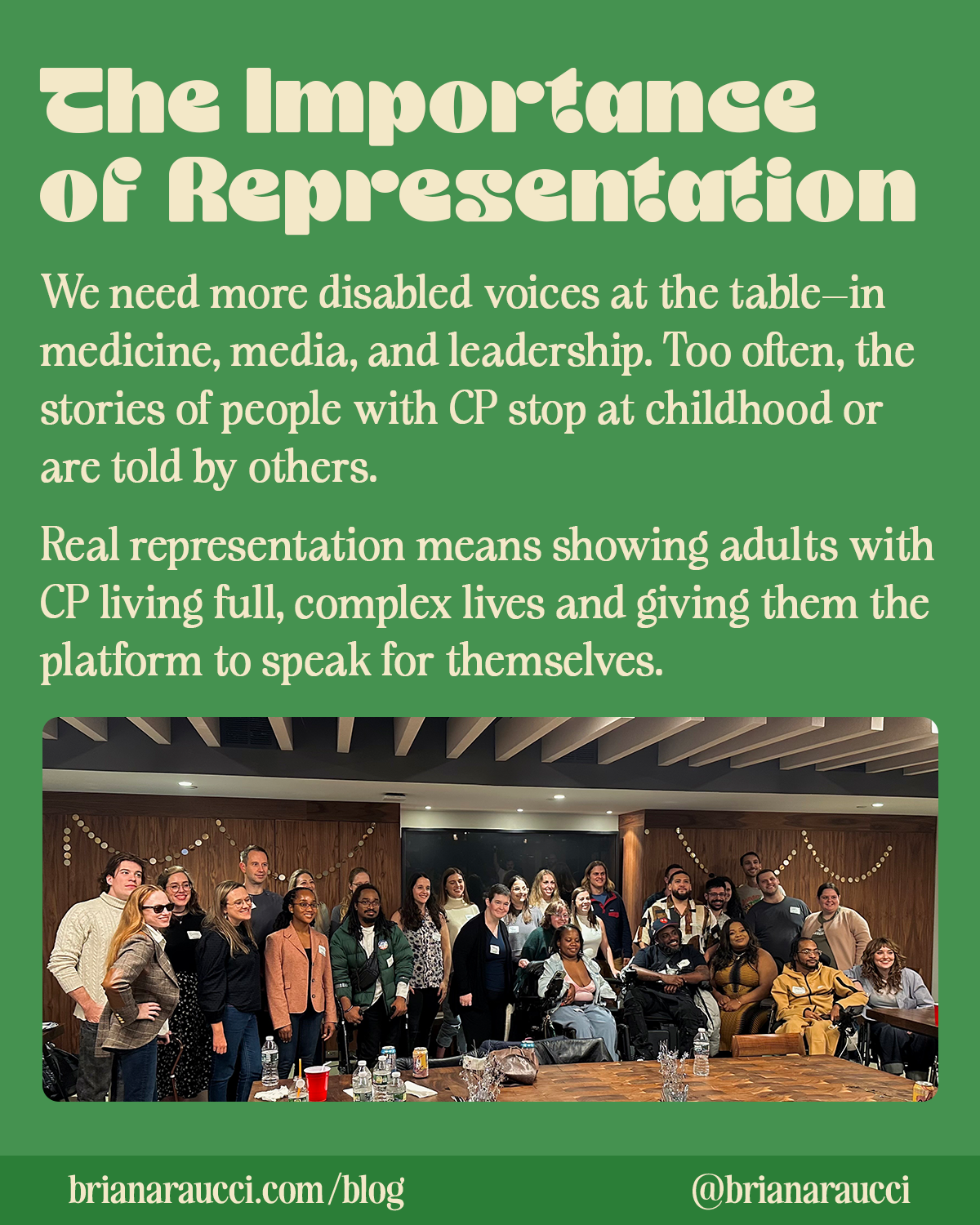 The Importance of Representation