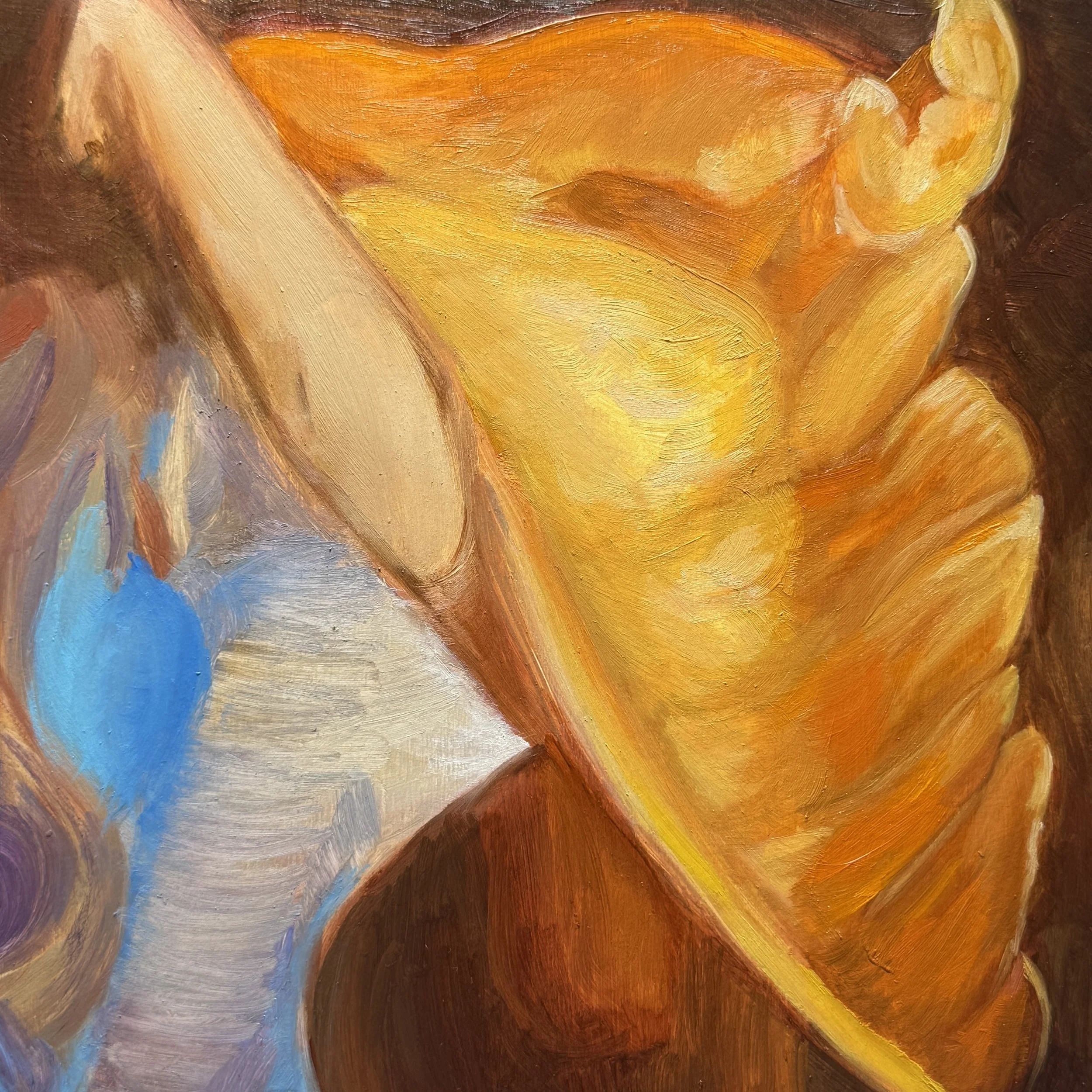 Niamos, Unfinished, 2024 Oil on Canvas, 6x6 inches
