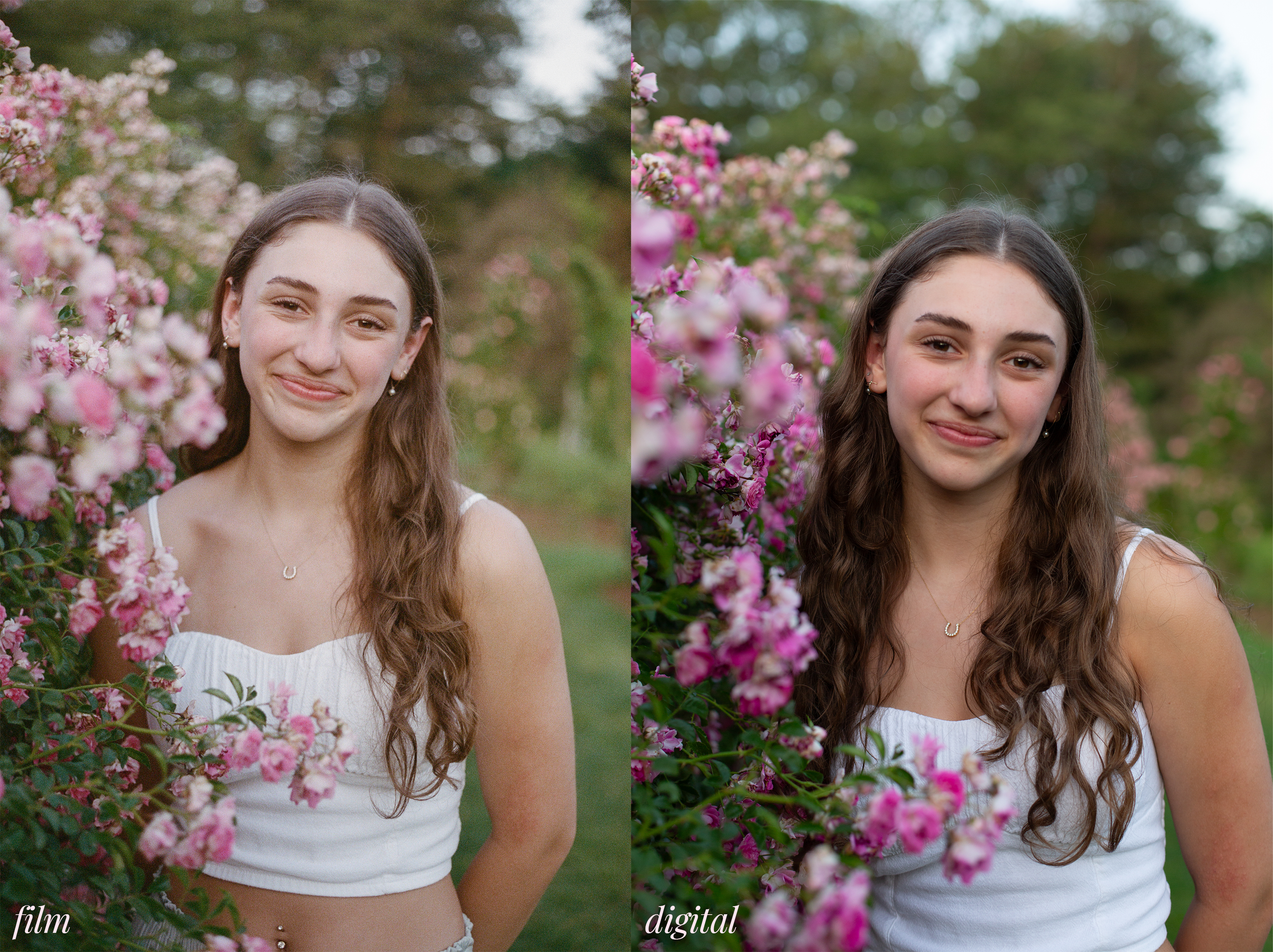 Mya film vs digital image by Briana Raucci