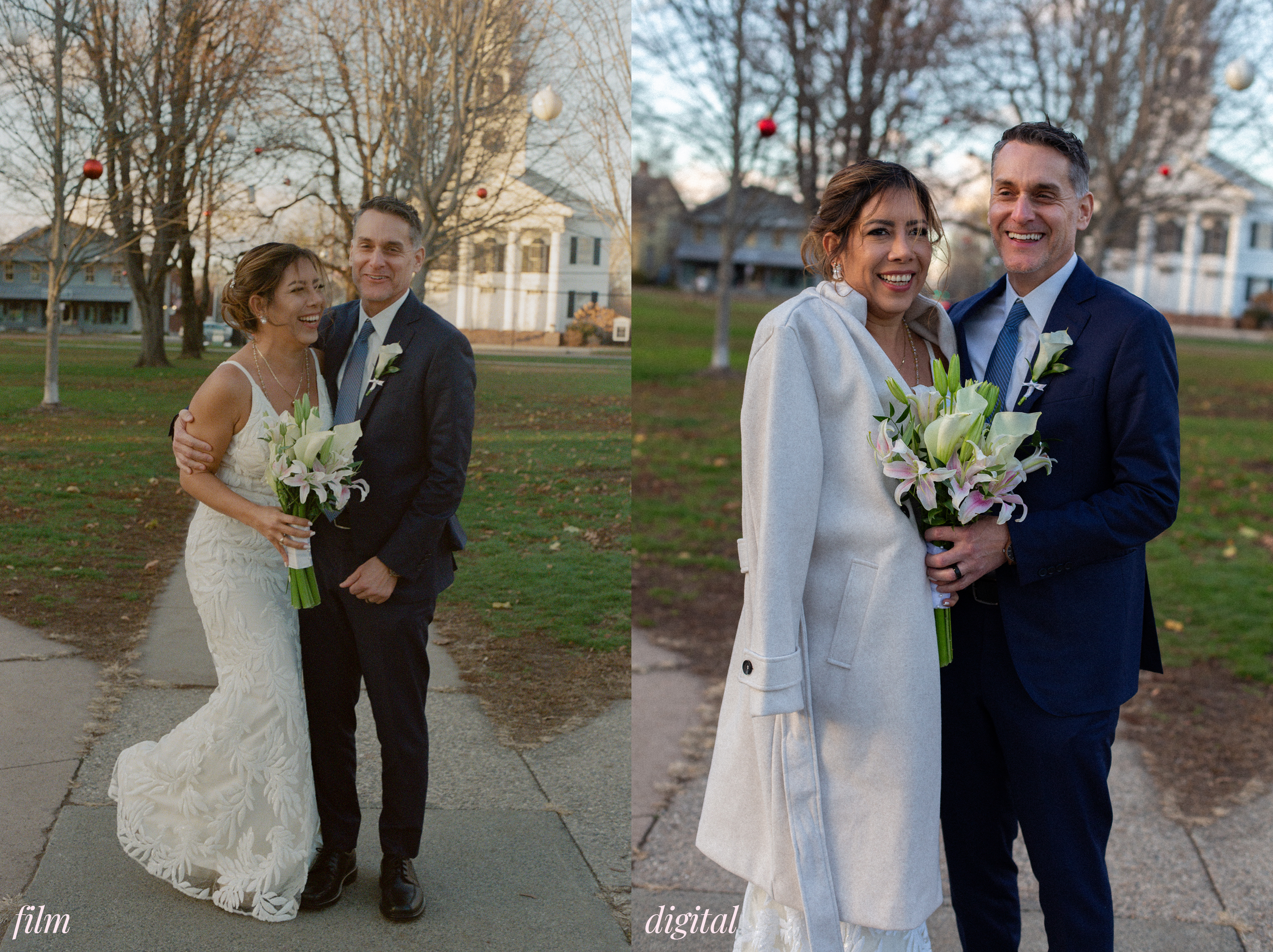 film wedding photography in CT vs digital image by Briana Raucci