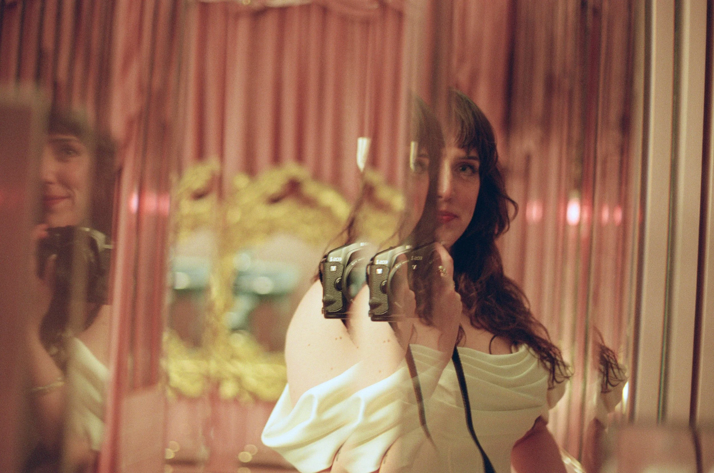 Self portrait of a bride photographer on her wedding day in Sure Thing Chapel Las Vegas