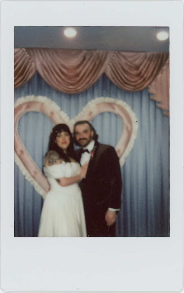 Briana Raucci Vaspasiano and Michael Vaspasiano on their wedding day at Sure Thing Too Las Vegas