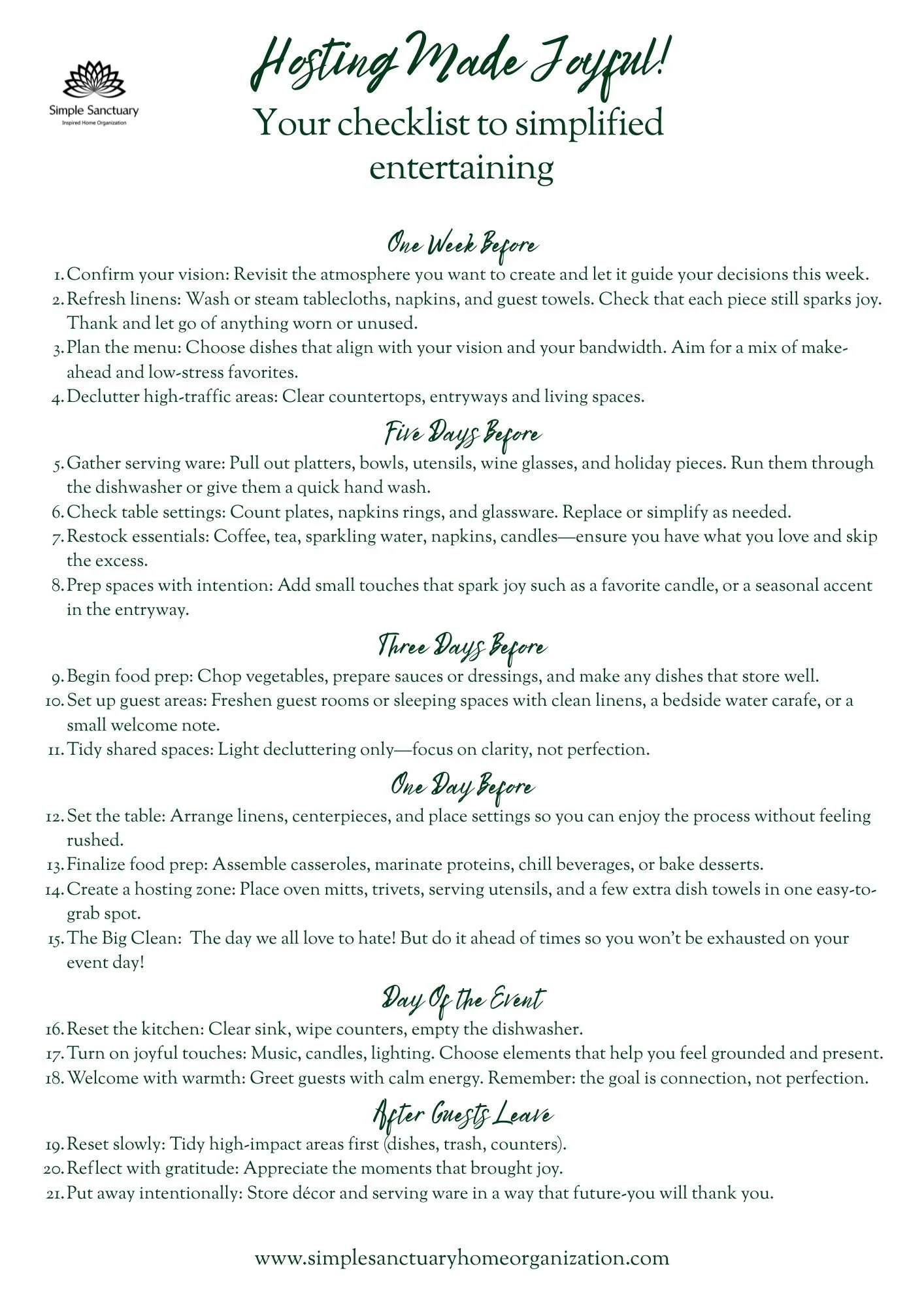 Finding Joy in Holiday Hosting