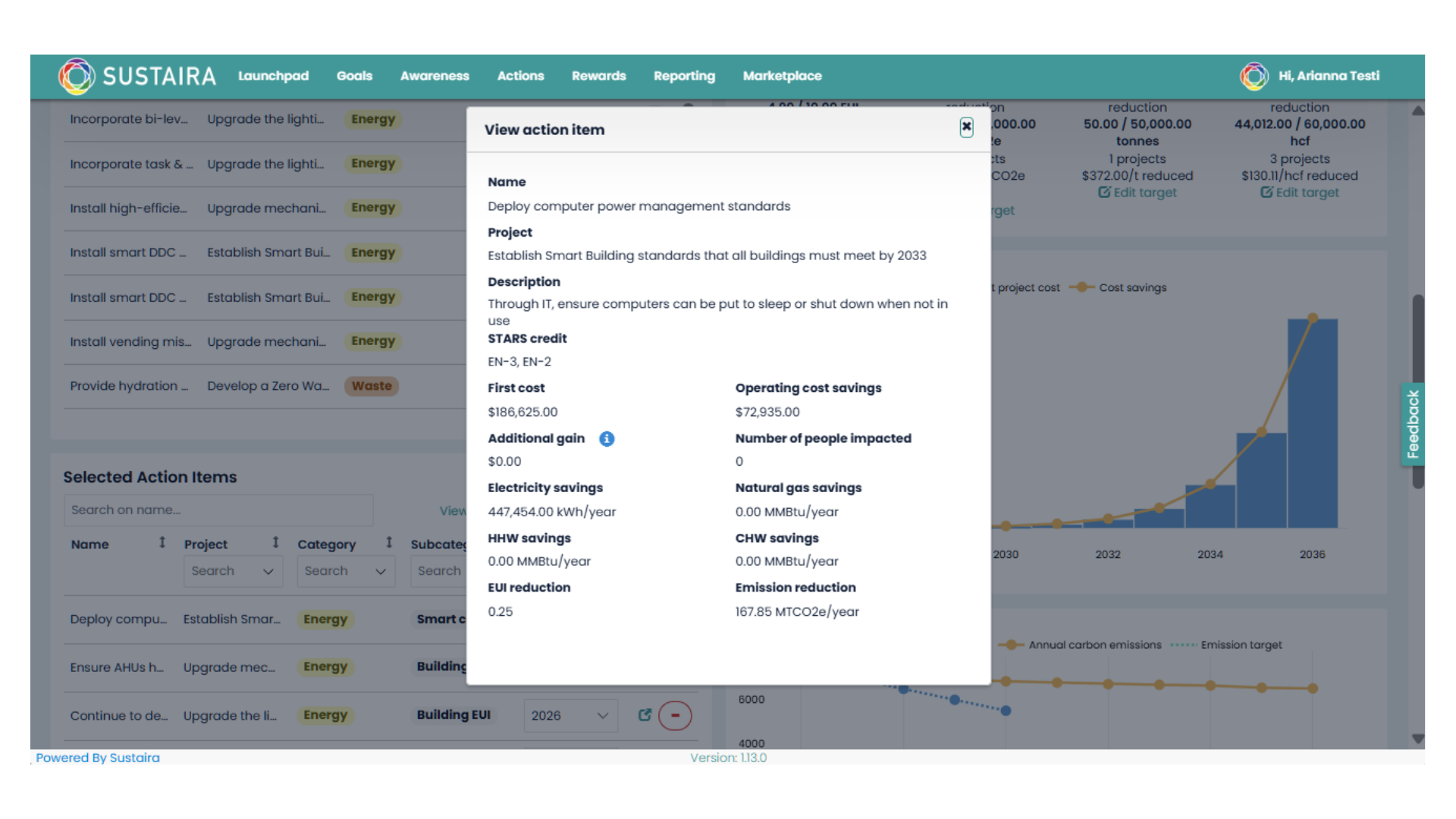 Sustaira Sustainability Planner