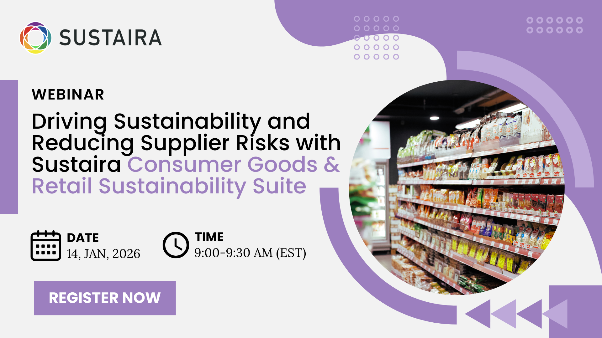 Webinar On-Demand | Driving Sustainability and Reducing Supplier Risks with Sustaira Consumer Goods &amp; Retail Sustainability Suite