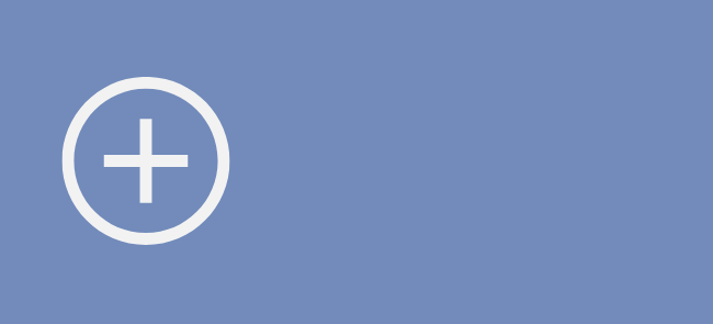 Green background with a white plus sign inside a circle on the left side