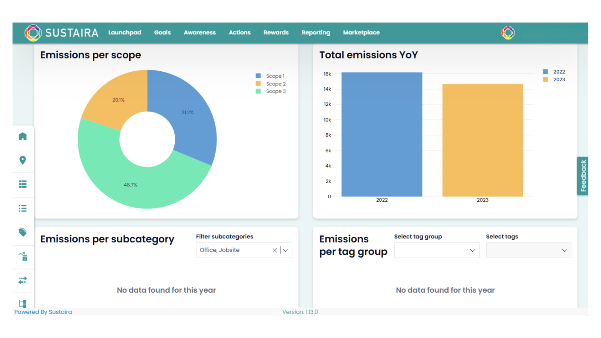 Sustaira Carbon Accounting Solution