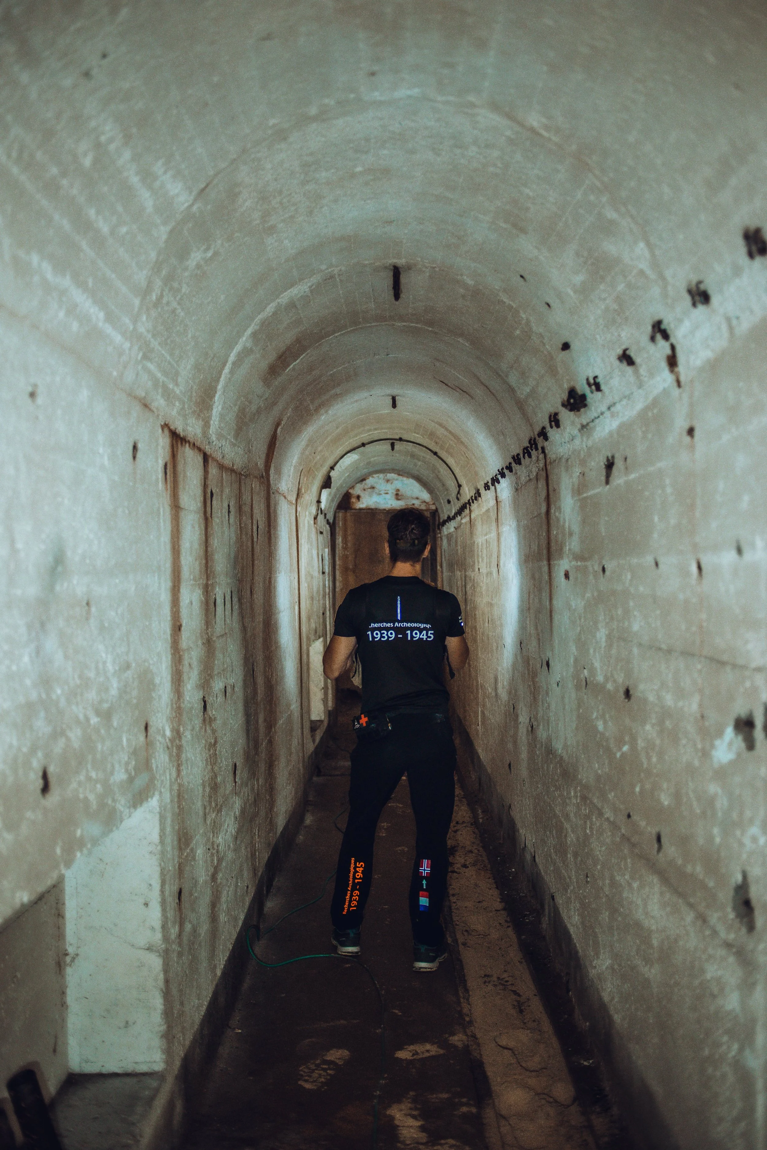 Galerie a l'intérieur des bunkers de Biarritz