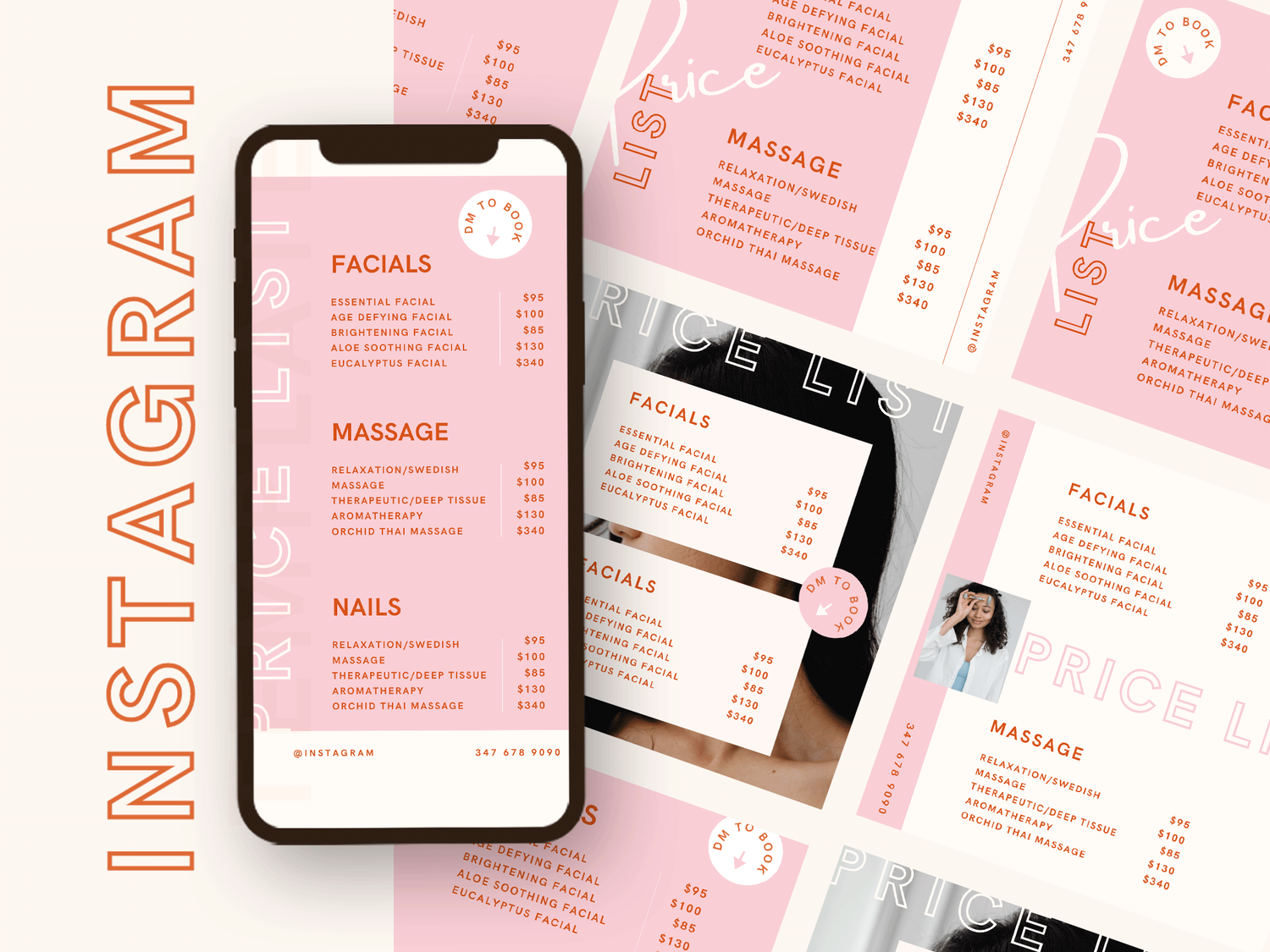 Beauty Canva Price List Template