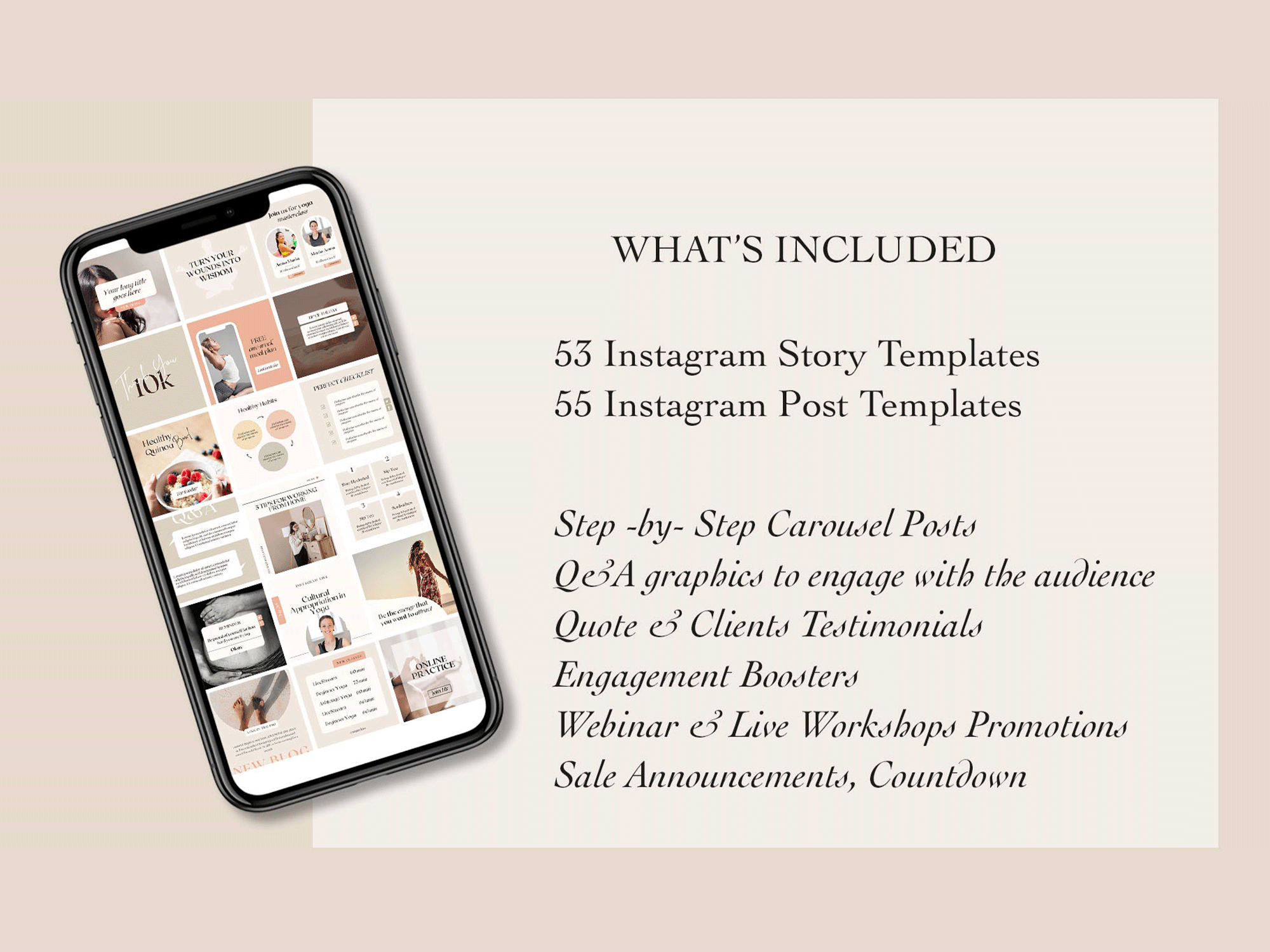 Instagram Carousel Template 100  Unique Designs