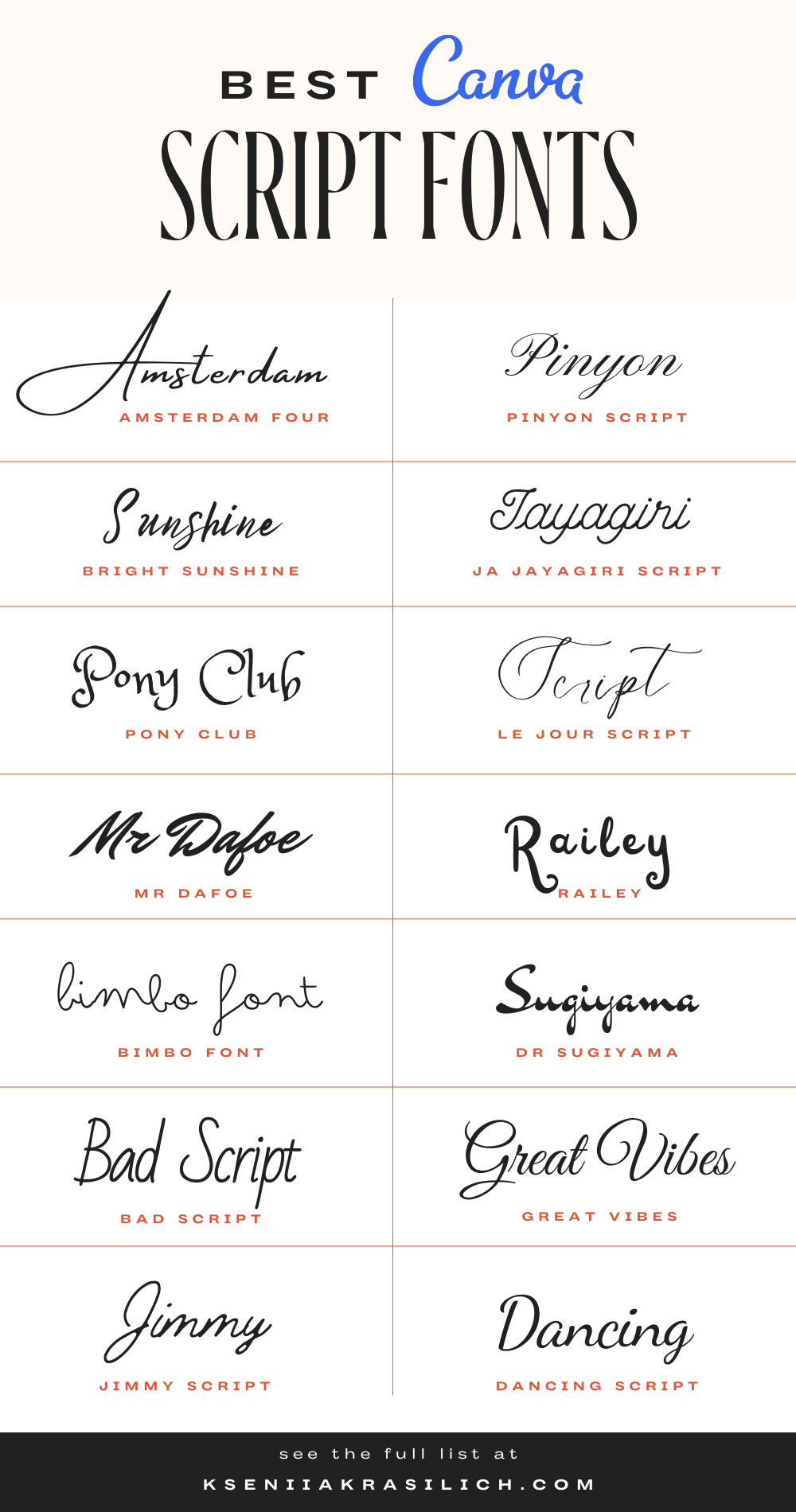 Free Canva Cursive Script Fonts For Designing Winning Projects | Hot ...