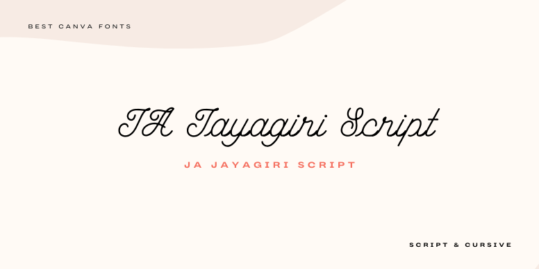 Free Canva Cursive Script Fonts for Designing Winning Projects