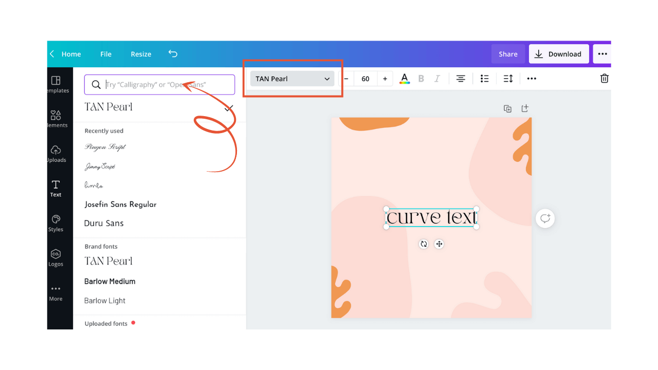 How to Curve Text in Canva (Fast & Easy!)