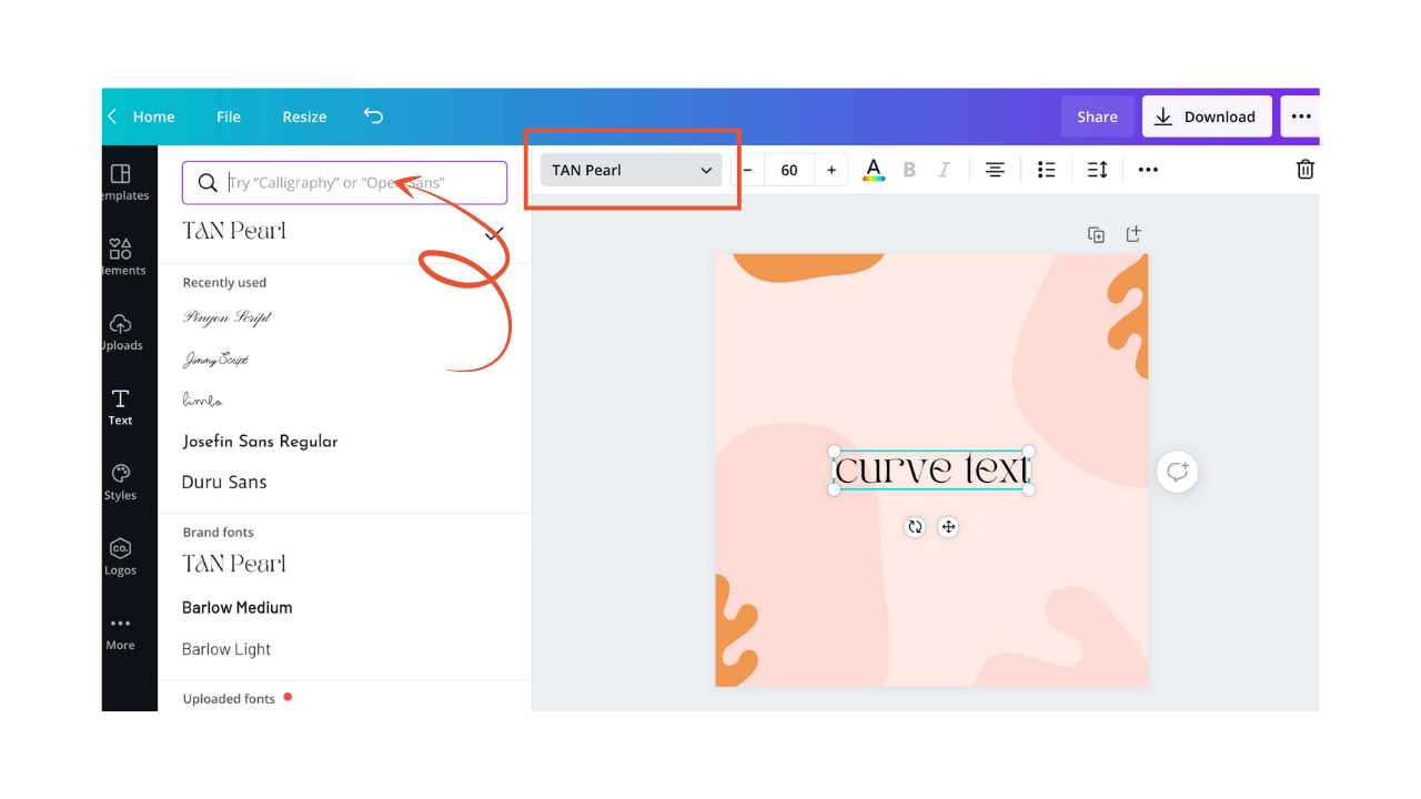 How To Curve Tex In Canva (Easy Vido Tutorial)