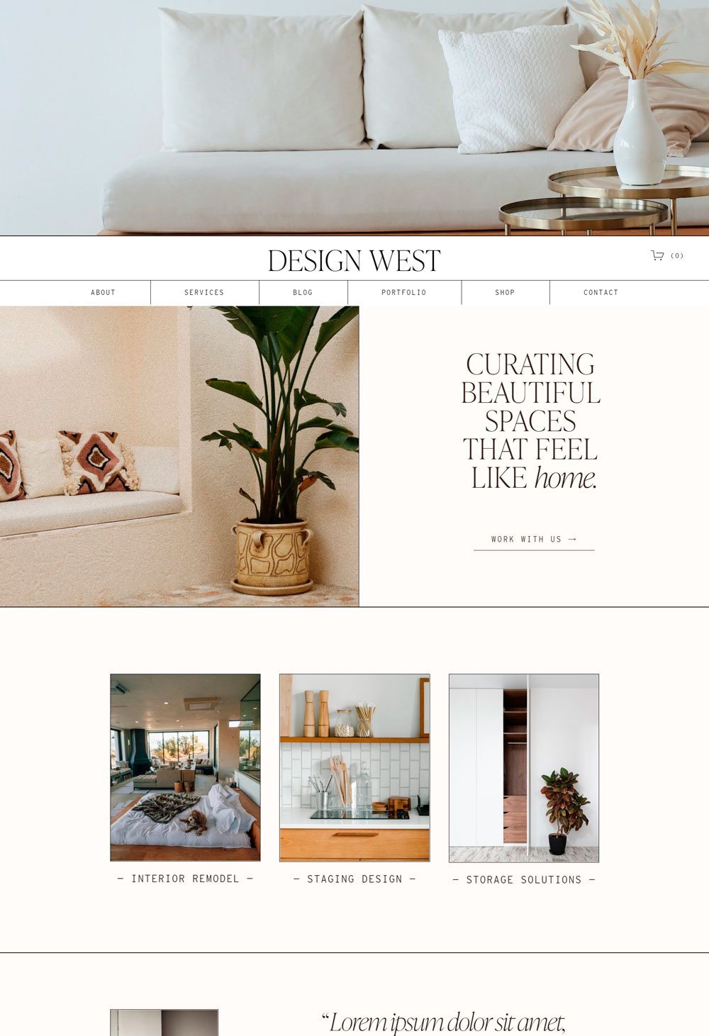 Design West - Squarespace Template