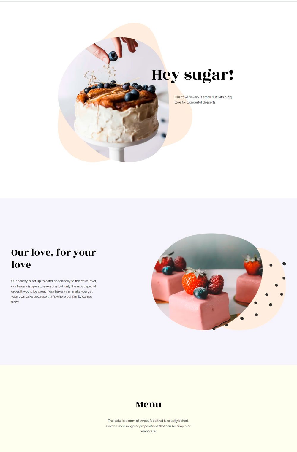 Bakery Website: Sugaro 