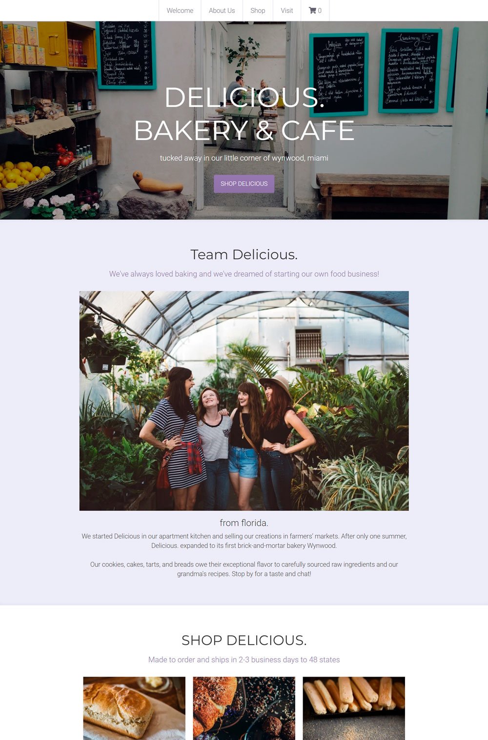 Bakery Website: Delicious 