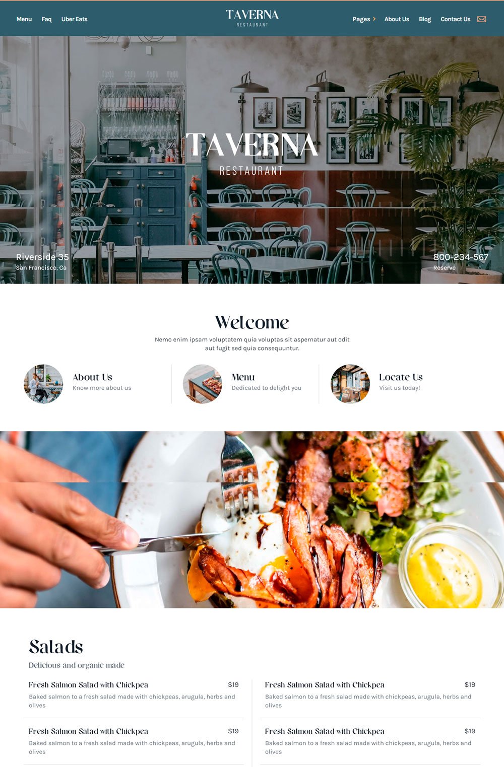 Bakery Website: Taverna 