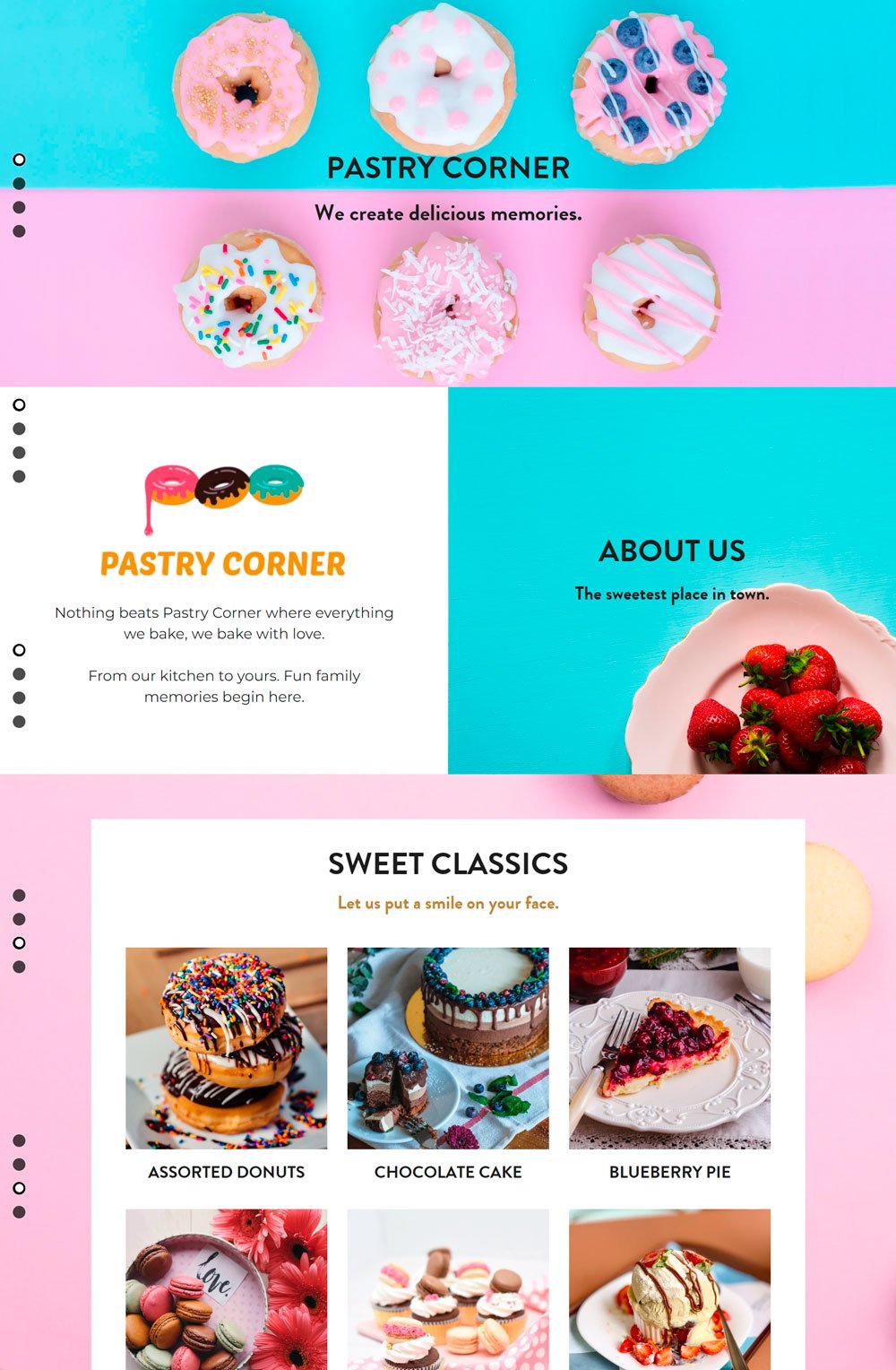 Bakery Website: Pastry Corner