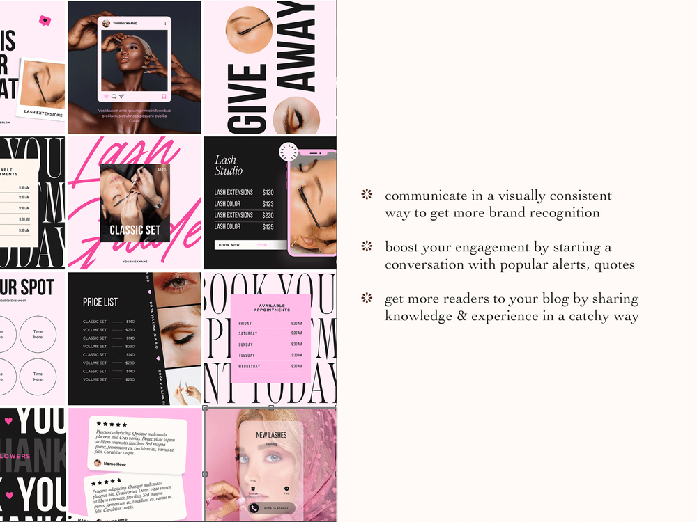 Canva Instagram Templates ( Beautiful Designs & Easy to Use ) — Shop ...
