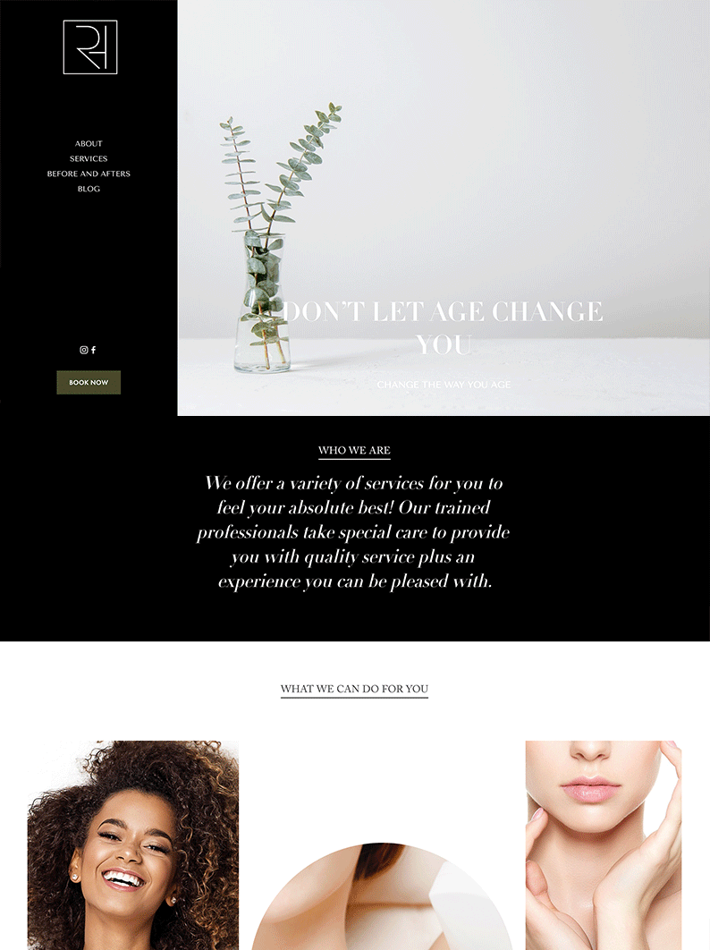 Website Template Squarespace 7.1 / Designer Personal Portfolio Site for Service / coaching template / Female Coach website Business Website (Copy) (Copy)