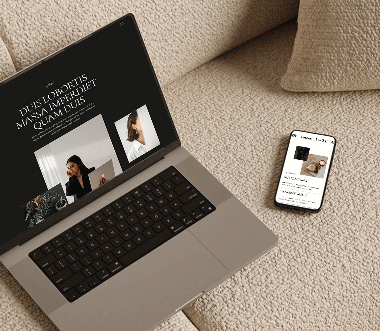 Squarespace 7.1 Template Website Designer Personal Luxury Portfolio Site Business Coach Coaching - simple Portfolio Personal site for Services  