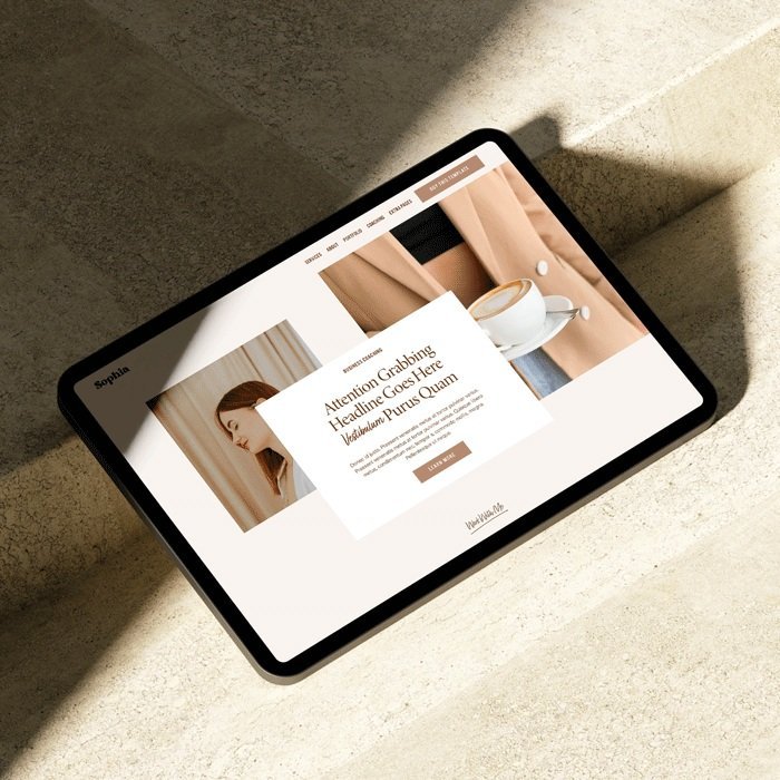 Squarespace 7.1 website template for coach -Business coach Website - Coaching Business Website -Social Media Manager Course Website -Life Coach Site