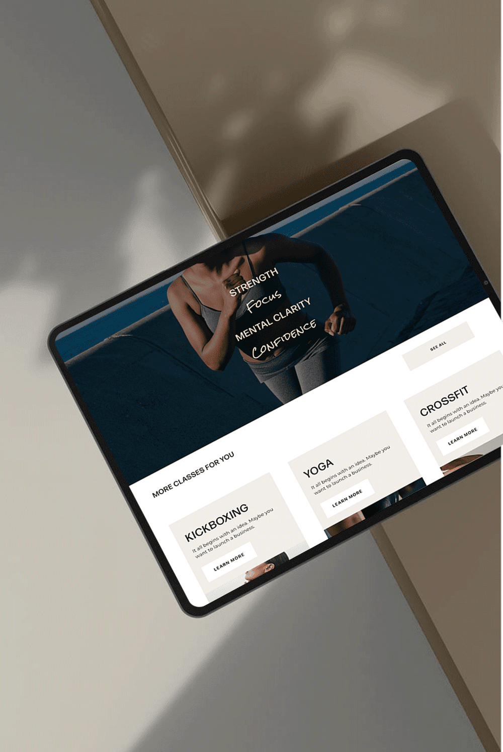 Squarespace Fitness Template