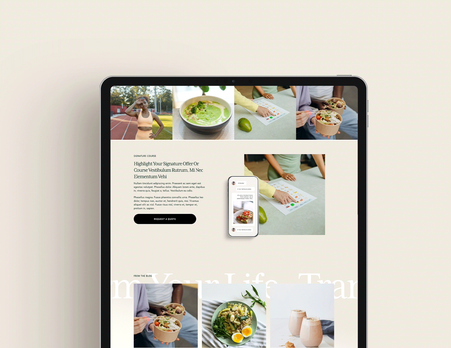 Squarespace 7.1 Template Website , Health Wellness female fitness Coach, Therapist site template, Coaching Business Website, Life Coach Site