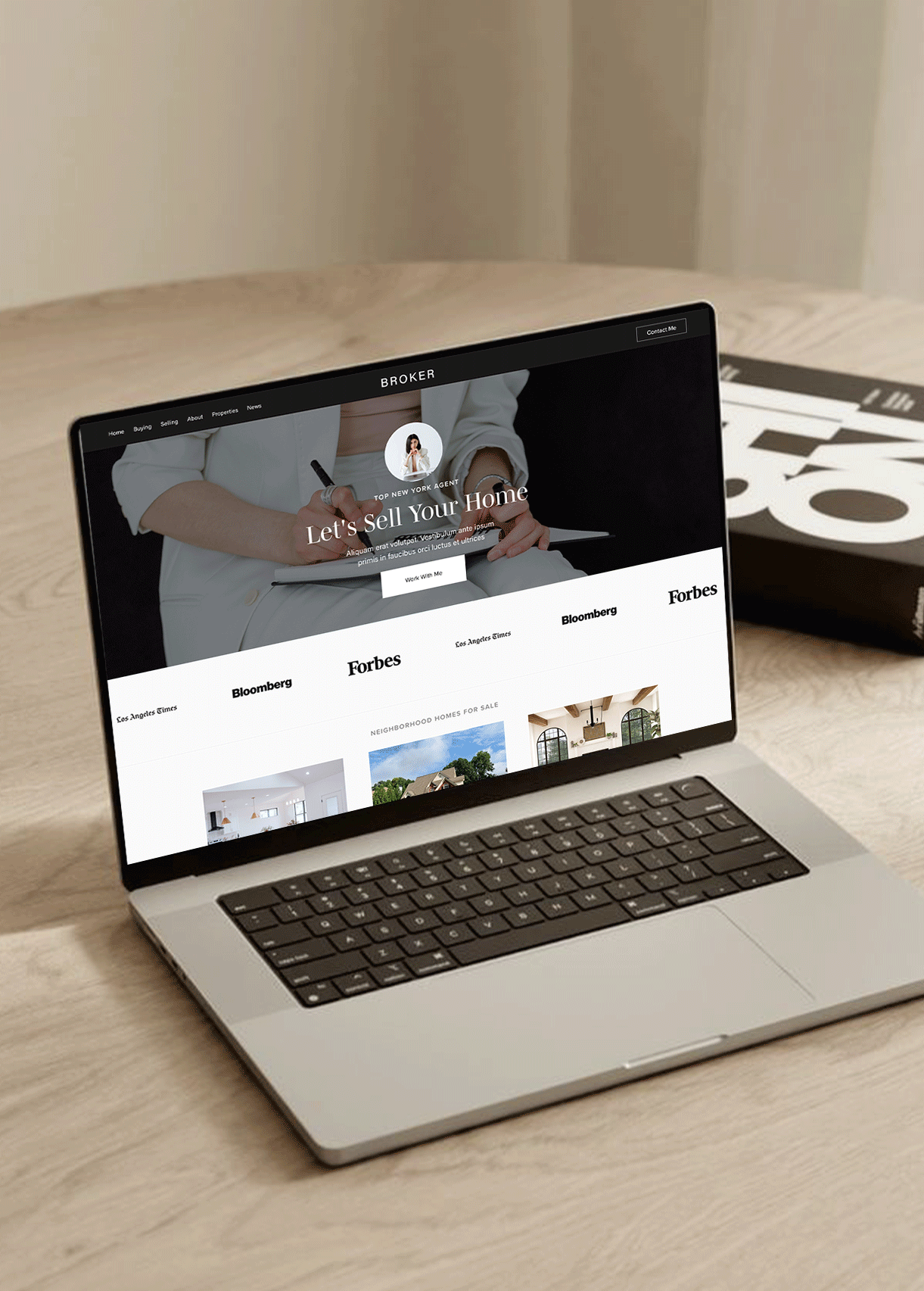Shop Squarespace 7.1 website template Real Estate Agent Realtor Luxury Broker website template
