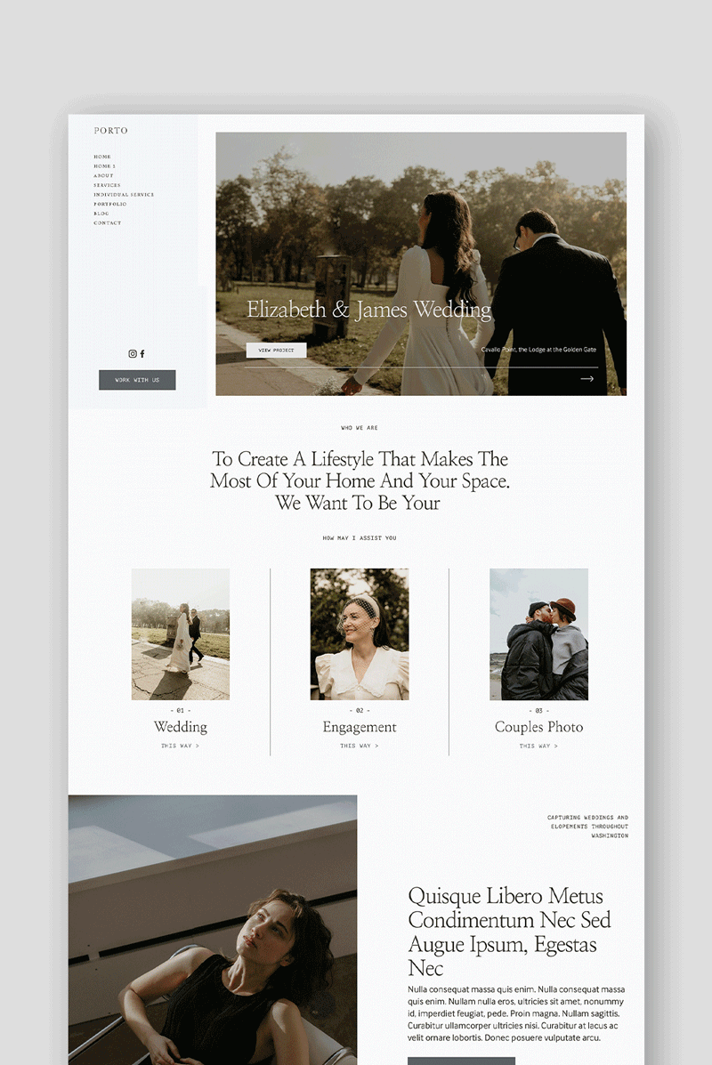 Photographer Squarespace website template, best Squarespace 7.1Â portfolio website wedding photography Web Design site, newborn photographer