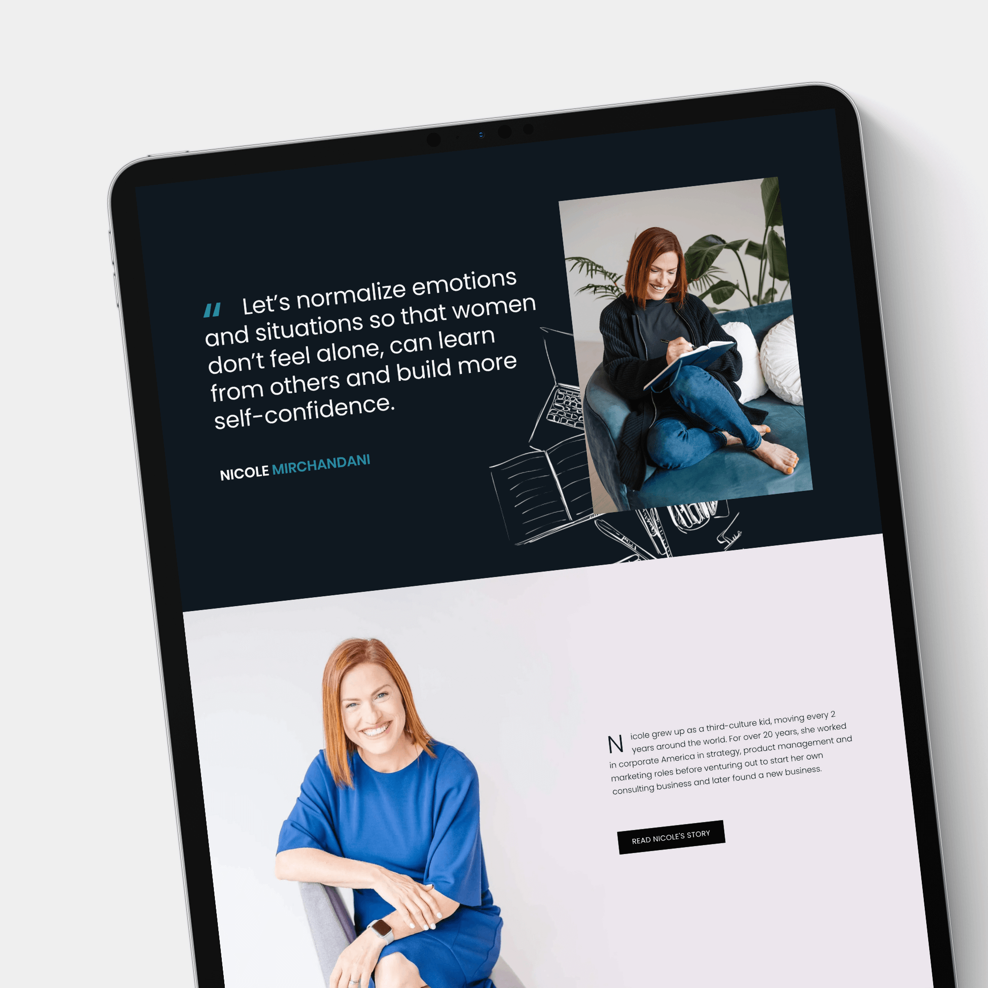 Custom Squarespace Website Design for Author &amp; Writer