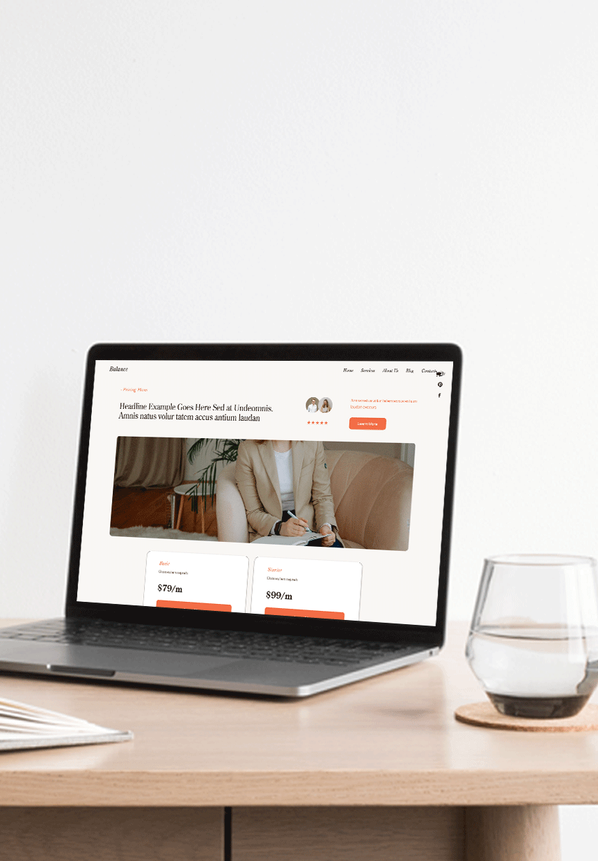Website Template Squarespace 7.1, Counselor, Psychotherapist Health Wellness female fitness Coach, Therapist site template, Coach Consulting website