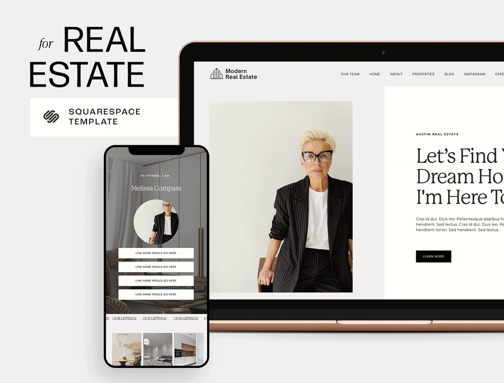 Stunning Squarespace Website Template for Real Estate (Get a look)