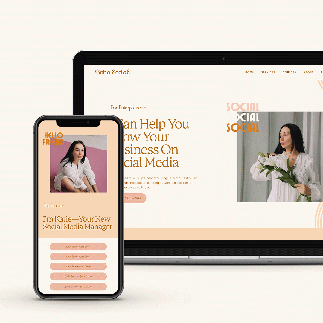 Boho Squarespace 7.1 Website Template