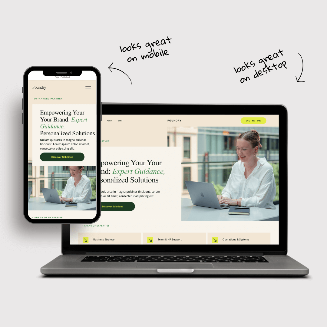 Business Squarespace 7.1 website template/ Entrepreneurs small Business Consultant business website services Financial Personal website
