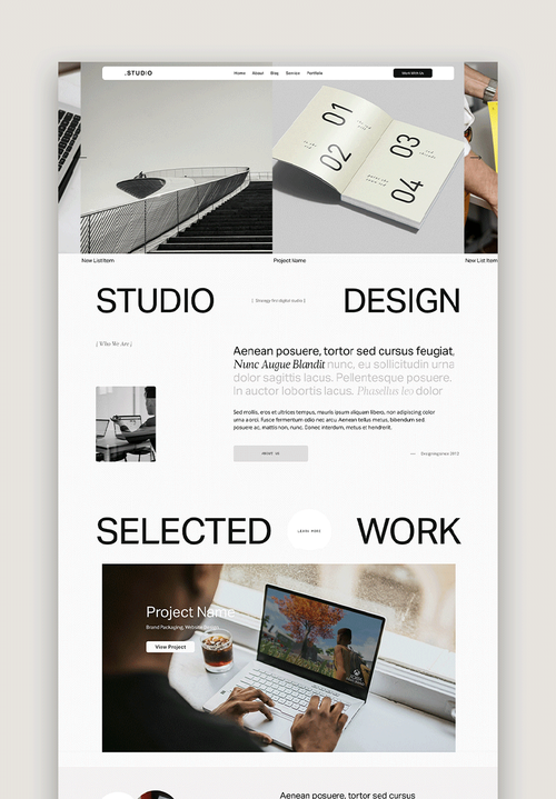 Squarespace 7.1 Portfolio Template