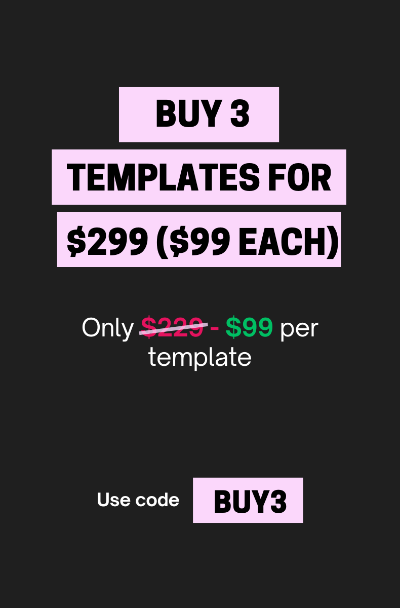 Excludes sales pages & one-page website templates.