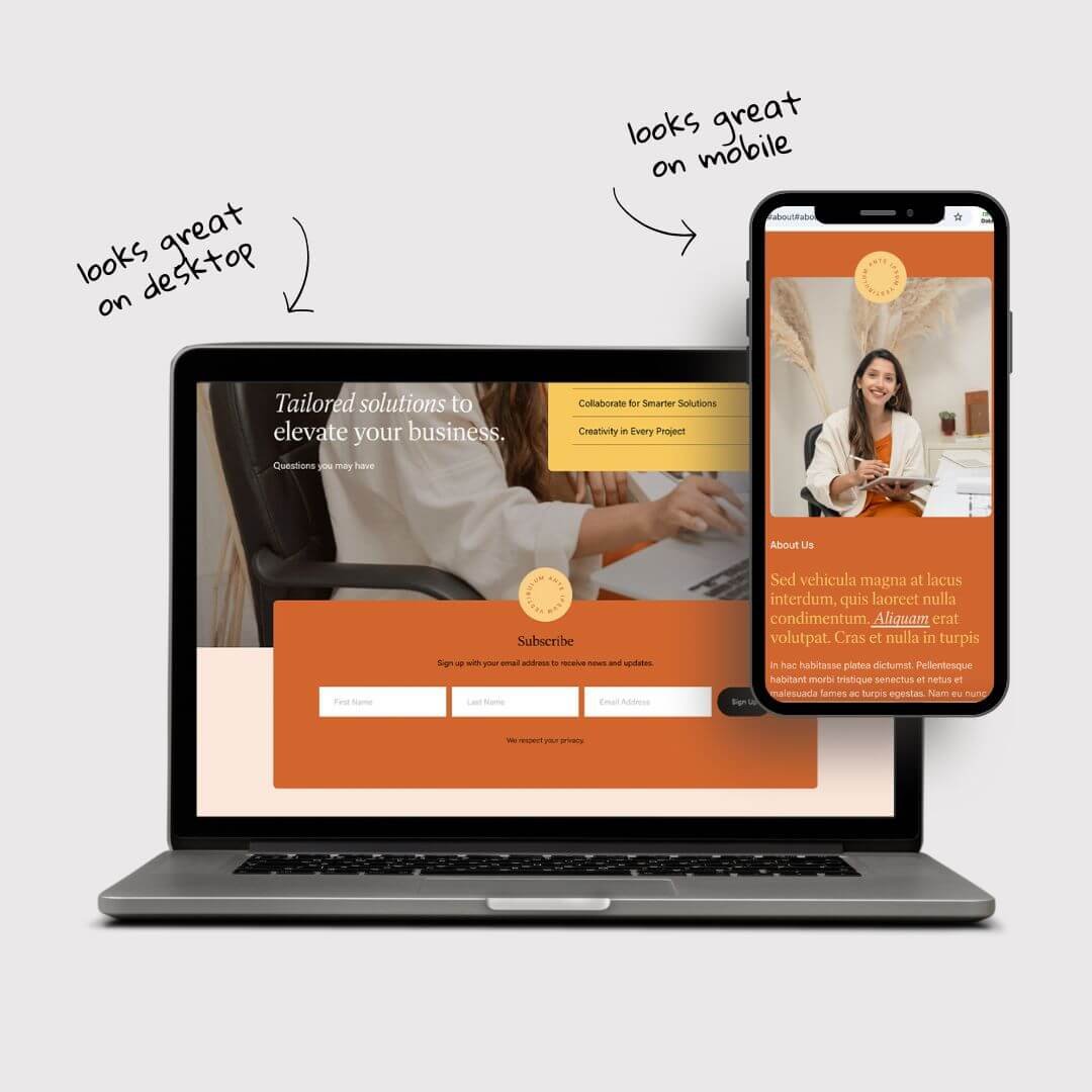 One Page Squarespace 7.1 Template Fluid Engine template Website Template Squarespace 7.1