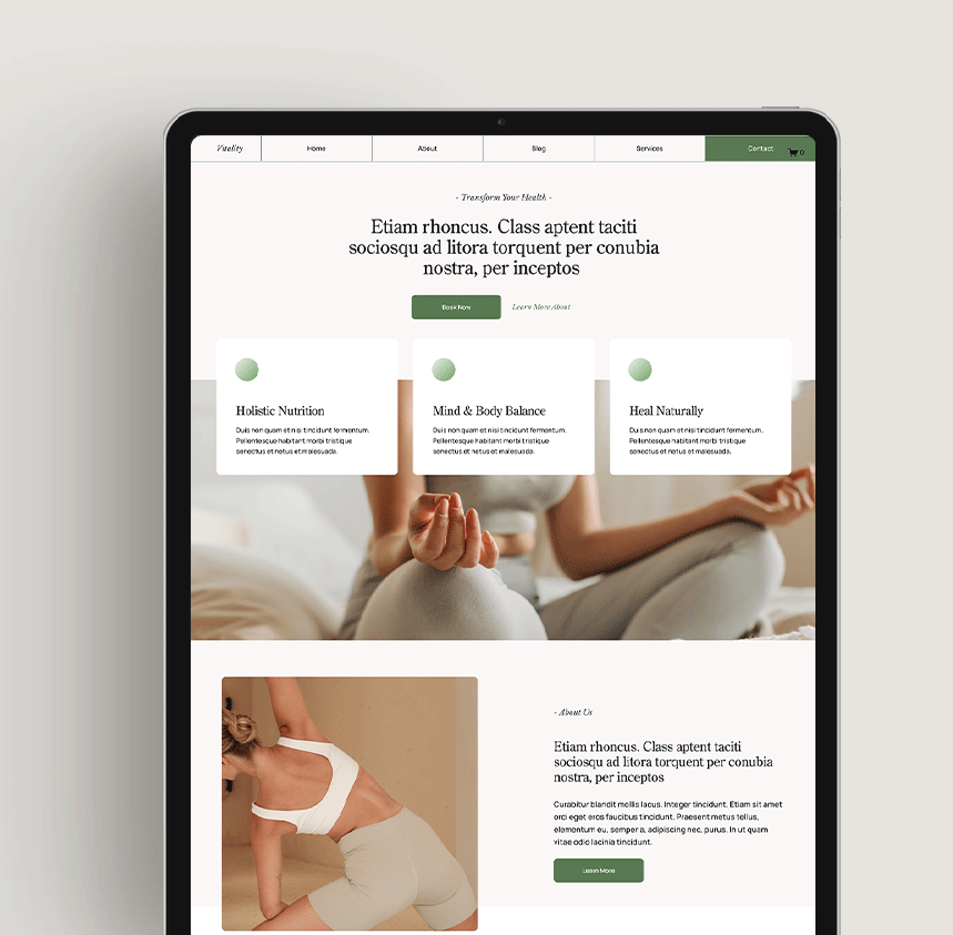 Website Template Squarespace 7.1, Health Wellness female fitness Coach, Therapist site template, Coaching Business Website, Coach Consulting website