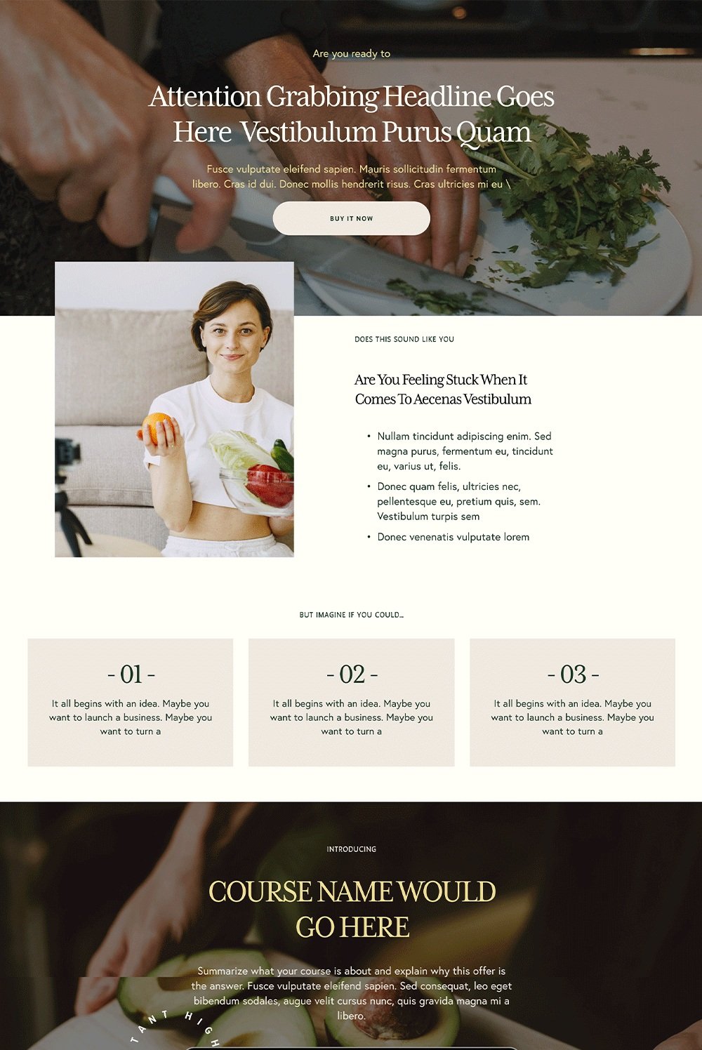 wellness Squarespace 7.1 Sales Page Template for coach and courses. Squarespace landing page