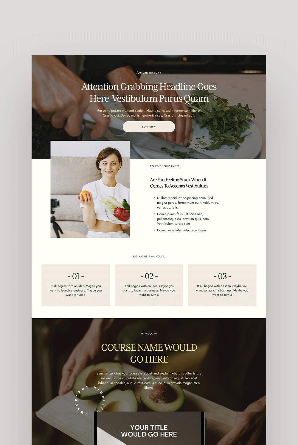 wellness Squarespace 7.1 Sales Page Template for coach and courses. Squarespace landing page
