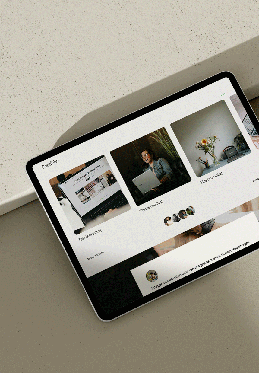 dark Portfolio Squarespace 7.1 Website Template for Creative Agency, Virtual Assistant Website, Business Website